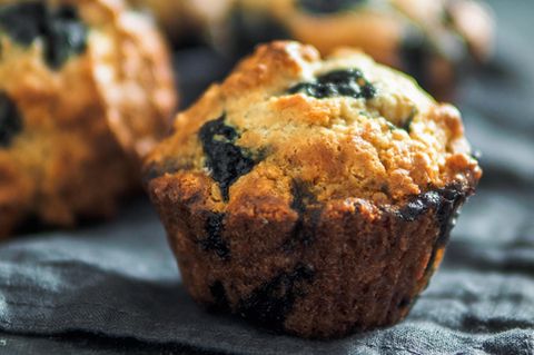 Rezept: Für diese Blaubeer-Muffins werden nur drei Zutaten benötigt