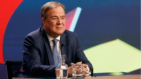 Ratlos in der "Berliner Runde" am Wahlabend: Armin Laschet