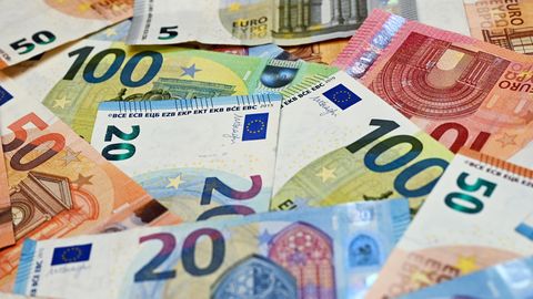 Mehrere Euro-Scheine