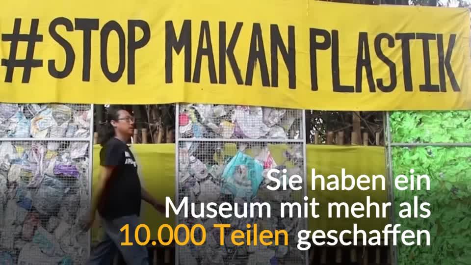 Video: Indonesien: Museum aus Plastikmüll wird Selfie-Spot Video: Indonesien: Museum aus Plastikmüll wird Selfie-Spot