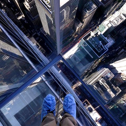 New Yorker Aussichtsplattform sorgt mit optischen Täuschungen für Staunen