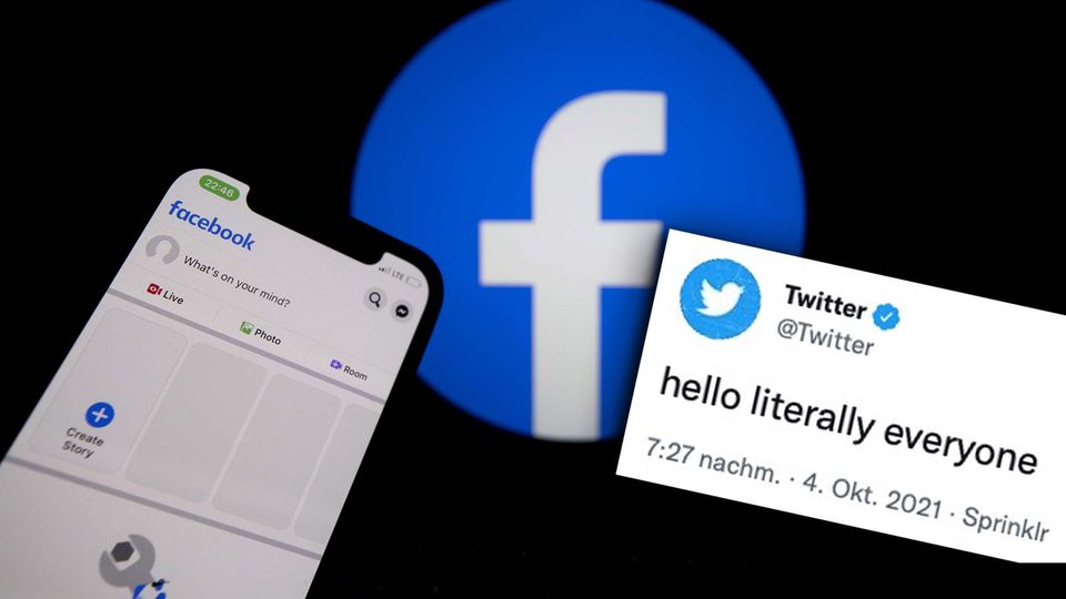 Twitter-Reaktionen auf Facebook-Ausfall