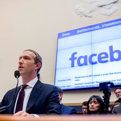 Mark Zuckerberg bei einer Anhörung des House Financial Services Committee