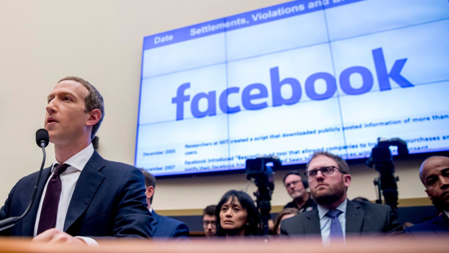 Mark Zuckerberg bei einer Anhörung des House Financial Services Committee