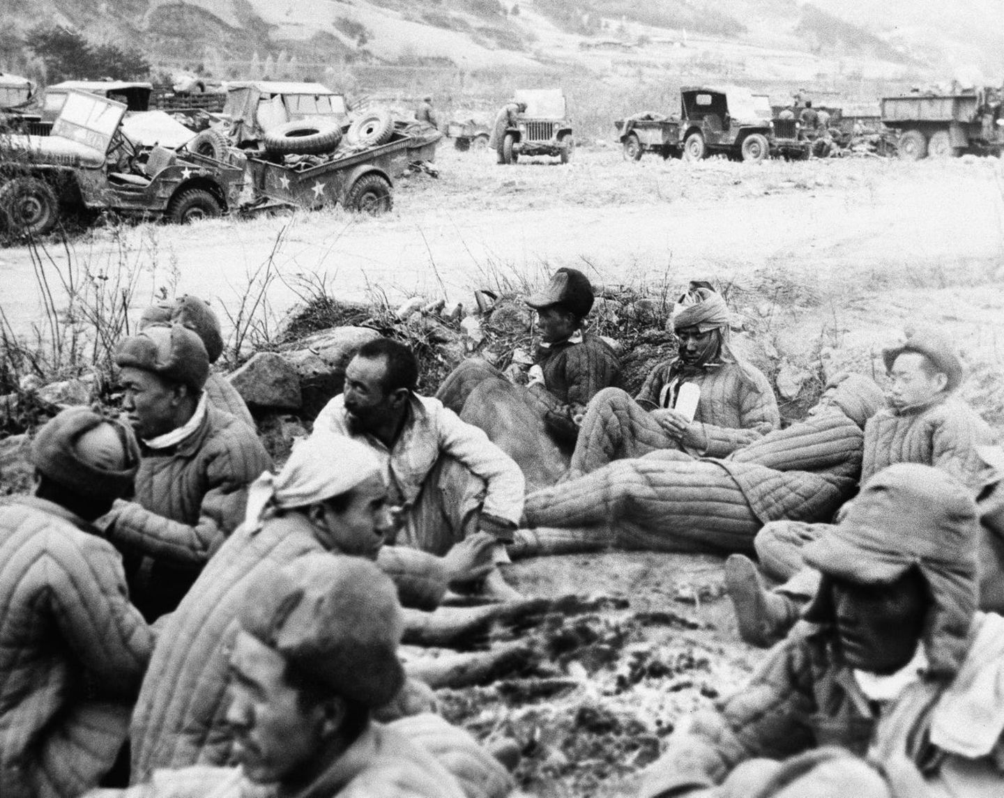 Gefangene chinesische Soldaten.