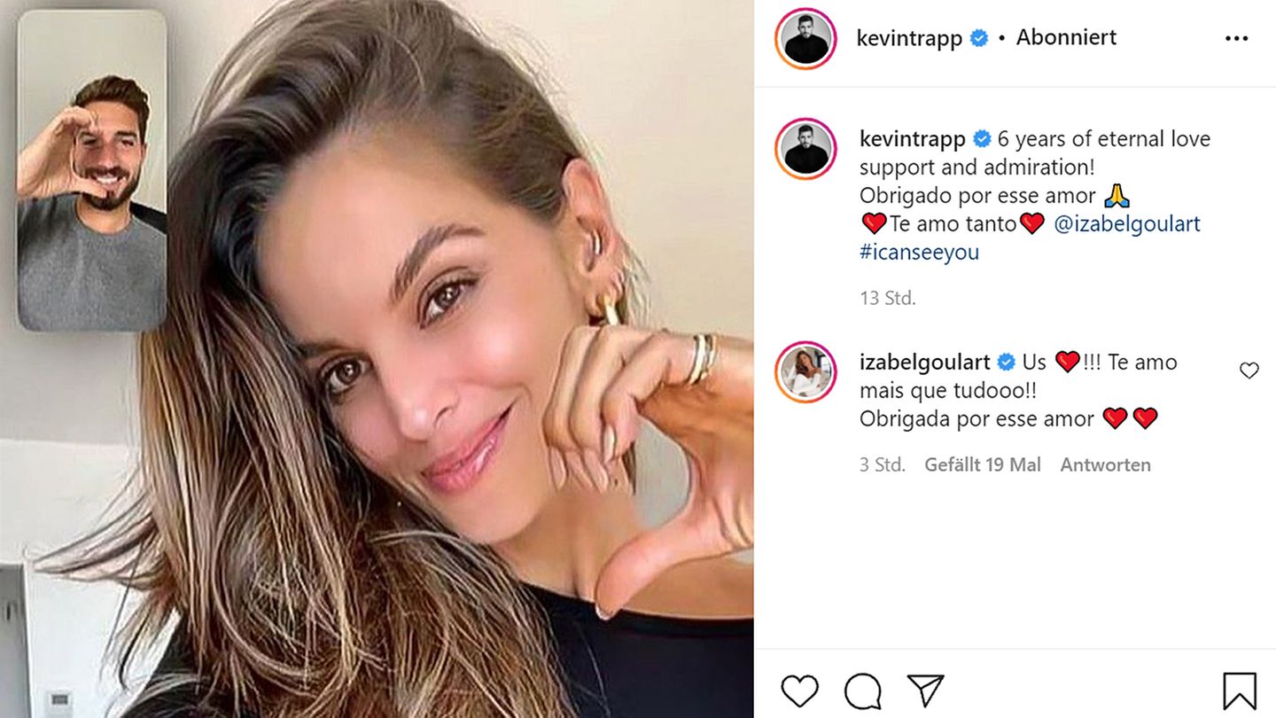 Kevin Trapp und Izabel Goulart