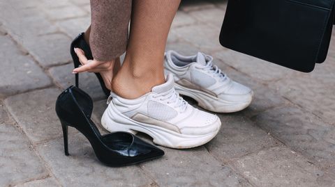 Mehr Standfestigkeit dank bequemer Schuhe.