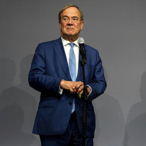 Armin Laschet, Parteichef der CDU, und Annalena Baerbock, Co-Vorsitzende von Bündnis 90/Die Grünen