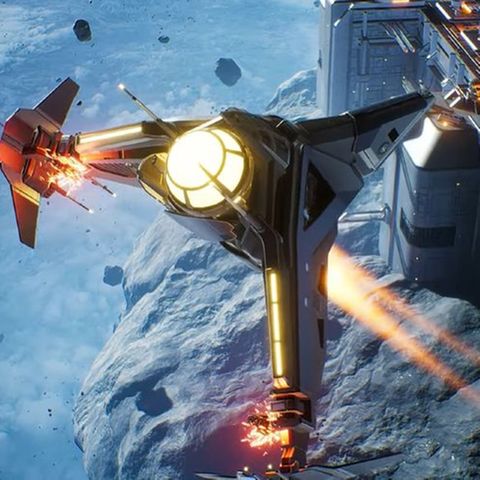 In Science Fictions ist der Asteroidengürtel beliebt - Screenshot aus dem Videospiel „Everspace 2“ des Hamburger Entwicklers Rockfish Games. 