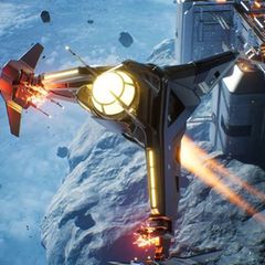 In Science Fictions ist der Asteroidengürtel beliebt - Screenshot aus dem Videospiel „Everspace 2“ des Hamburger Entwicklers Rockfish Games. 