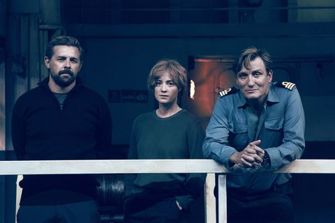 Klaas Heufer-Umlauf, Leonie Benesch und Oliver Masucci