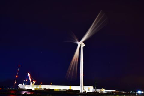 Eine Haliade X in Rotterdam