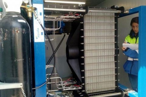 Die komplette Anlage passt in zwei Standardcontainer.