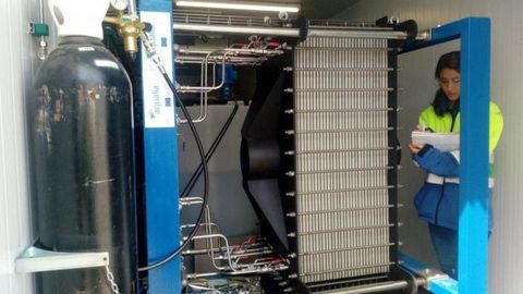 Die komplette Anlage passt in zwei Standardcontainer.