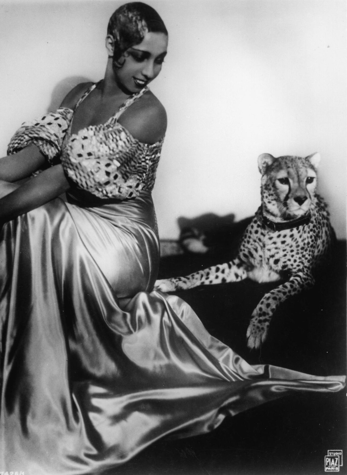 Joesphine Baker mit Gepard