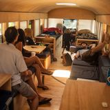 Relaxen während der Fahrt - so etwas geht nur in den USA. In Deutschland wäre es streng verboten.