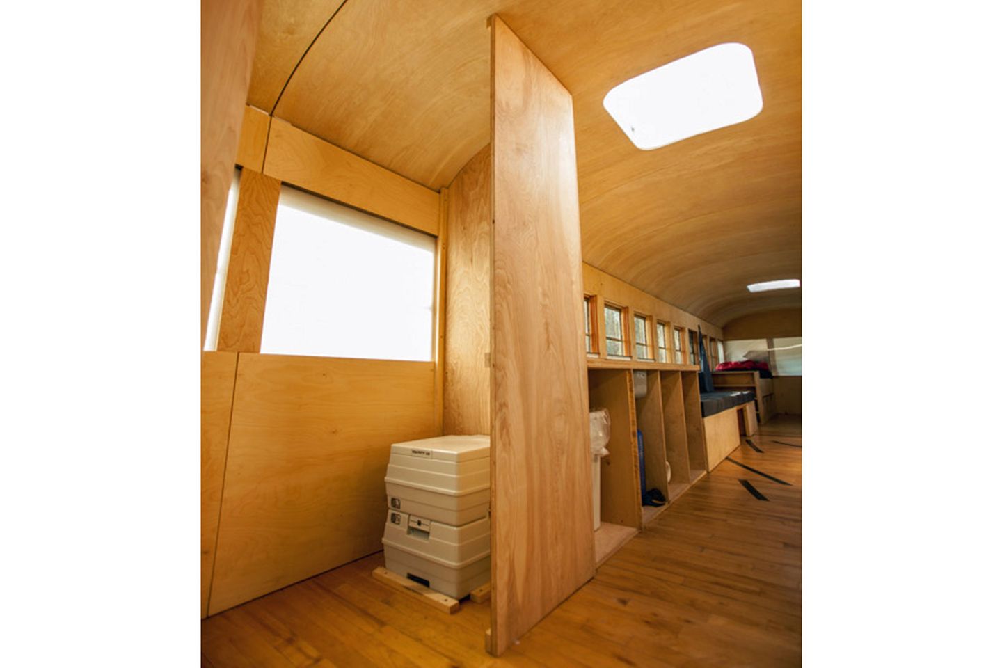 Auch im WC gibt es nur eine einfache Kassettentoilette.