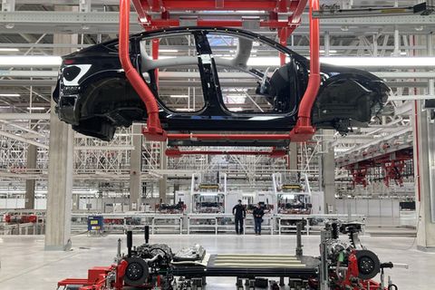 Das Model Y wird in Grünheide gebaut
