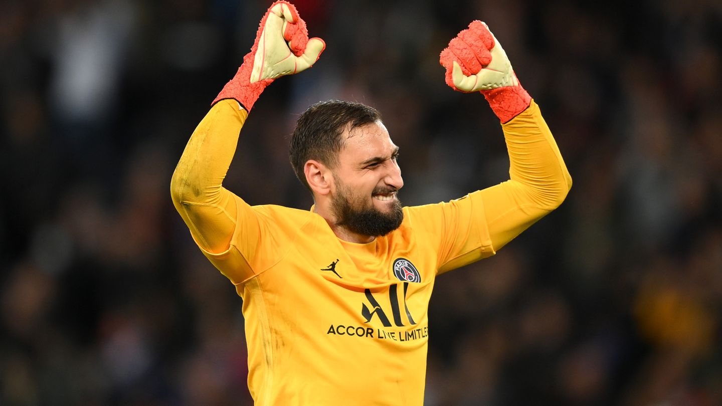 Gianluigi Donnarumma PSG Manchester City Champions League 2021-22 Gianluigi Donnarumma PSG Manchester City Champions League 2021-22