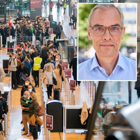 Am Berliner Flughafen bildeten sich am Wochenende lange Schlangen