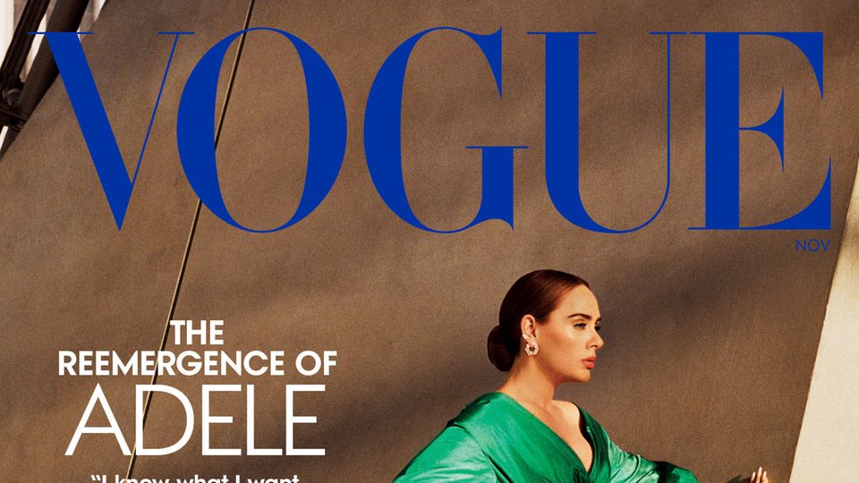 Das Cover der Zeitschrift "Vogue" mit einem Foto von Adele Das Cover der Zeitschrift "Vogue" mit einem Foto von Adele