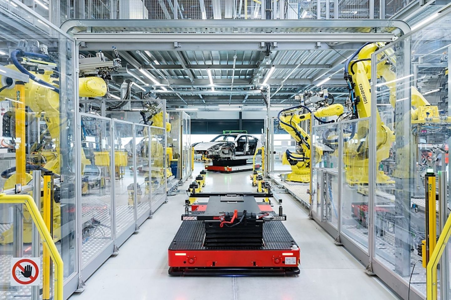 Produktion des Porsche Taycan in Zuffenhausen