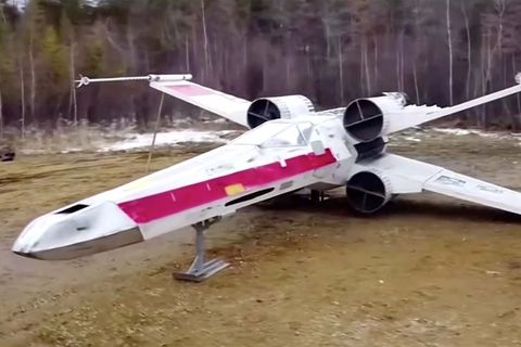 Russland: "Star Wars"-Fans bauen Starfighter aus Holz nach – und haben schon das nächste Ziel