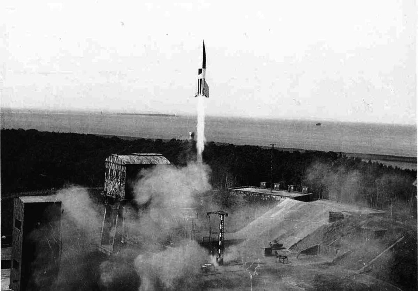 Geglückter Start einer V2 auf dem Testgelände