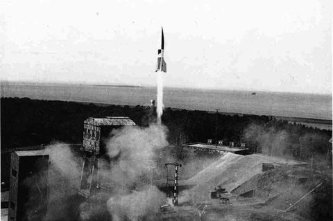Geglückter Start einer V2 auf dem Testgelände
