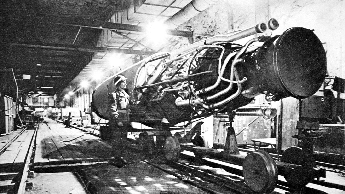 US-Militärs sicherten die unterirdischen Montagehallen in Thüringen.