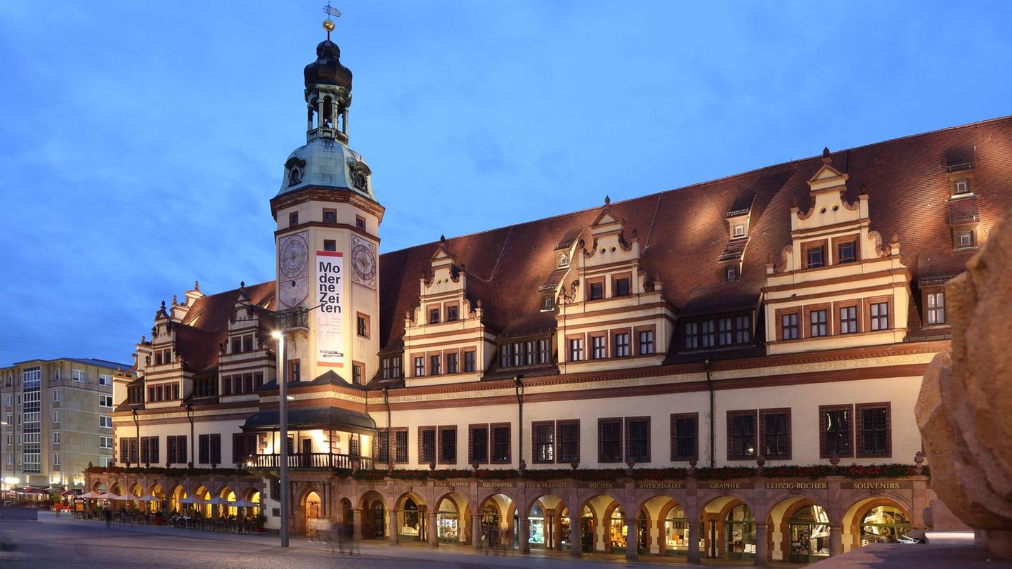 Marktplatz in Leipzig Marktplatz in Leipzig