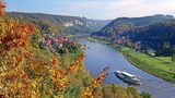 Elbsandsteingebirge und Raddampfer