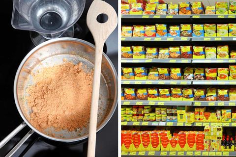 Die Industrie kennt Tricks, um aufwendiges Kochen zu ersetzen