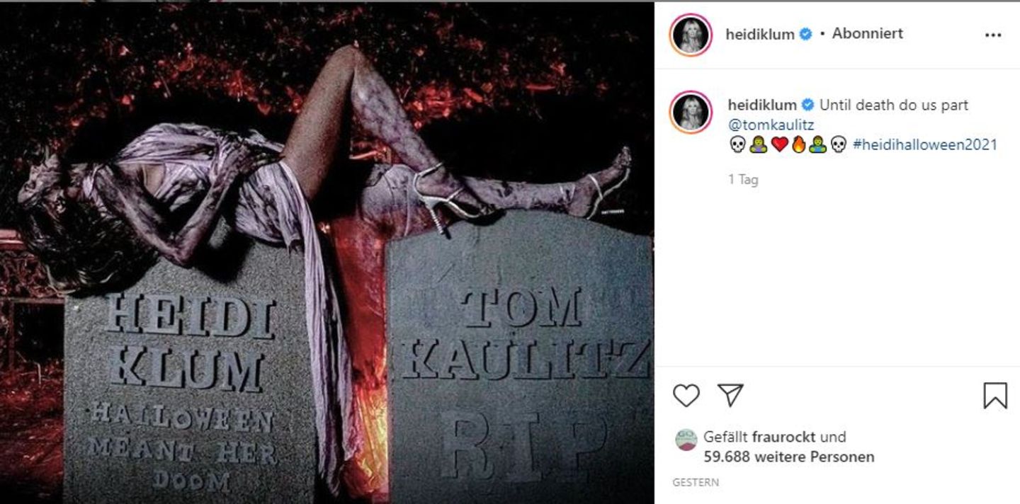 Heidi Klum an Halloween 2021