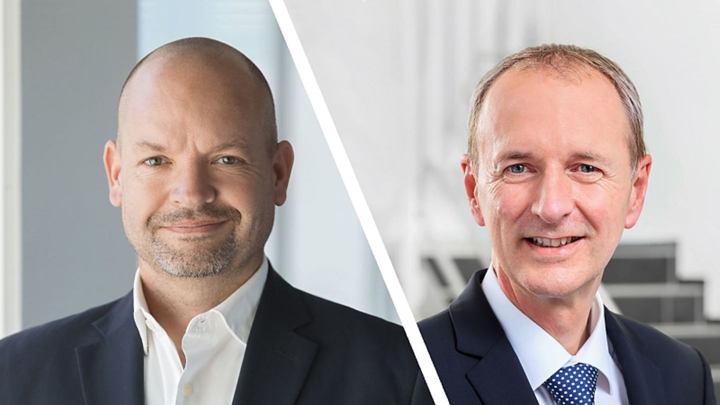 Mercedes Produktionsvorstand Jörg Burzer (li.) und German Wankmiller Vorsitzender der Geschäftsführung der GROB-Werke
