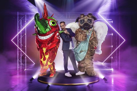 ProSieben bezeichnet die Kombination als "süß-scharf": Moderator Matthias Opdenhövel zwischen Chili und Mops.