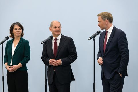 Baerbock, Scholz, Lindner