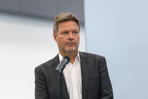 Robert Habeck von den Grünen ist zuversichtlich