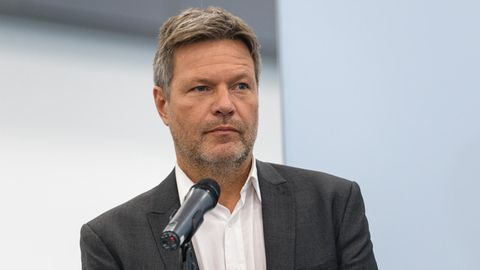 Robert Habeck von den Grünen ist zuversichtlich