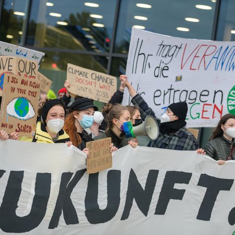 Jugendlicher Klima-Protest in Berlin
