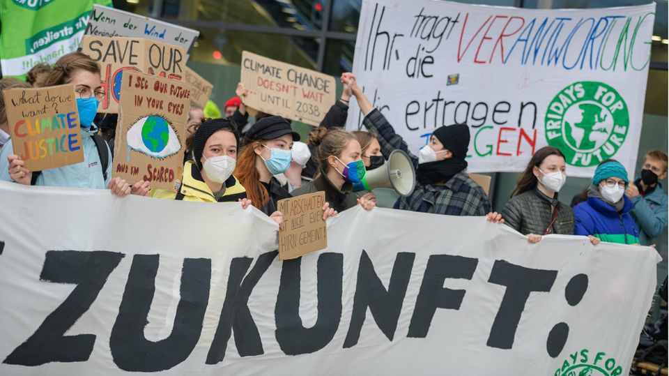 Jugendlicher Klima-Protest in Berlin