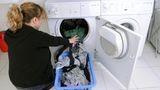 Gibt es einen gemeinschaftlich genutzten Waschkeller im Haus, sind die Kosten  für Strom, Wartung und Reinigung des gesamten Raumes umlagefähig. Das gilt auch für Trockner oder Bügeleisen.