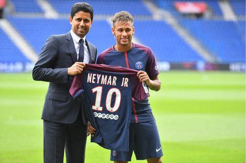 Nasser Al-Khelaifi mit Fußballstar Neymar