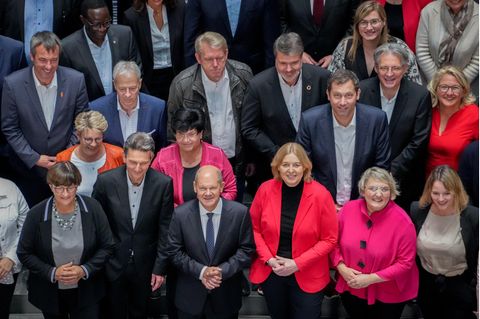 Gruppenbild nach SPD-Fraktionssitzung