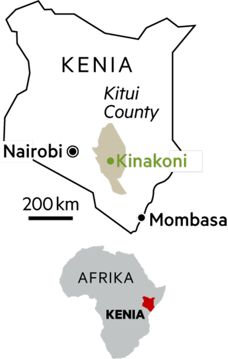Kinakoni – Ein Dorf gegen den Hunger: Kinakoni liegt etwa 250 Kilometer südöstlich von Kenias Hauptstadt Nairobi. Etwa 5000 Menschen leben hier Kinakoni liegt etwa 250 Kilometer südöstlich von Kenias Hauptstadt Nairobi. Etwa 5000 Menschen leben hier