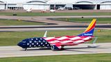 Sonderlackierung "Freedom One" einer Boeing 737