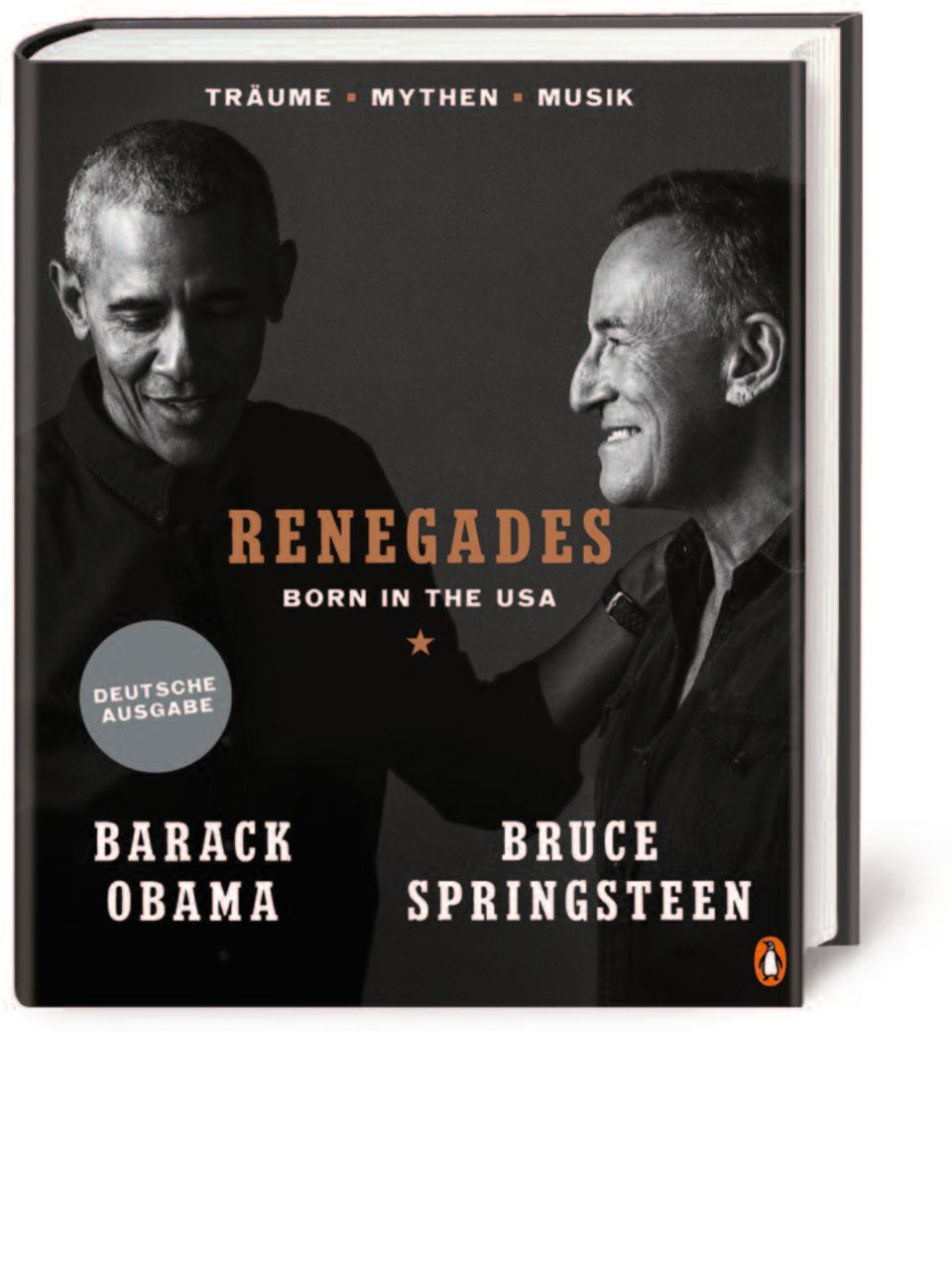 "Renegades – Born in the USA" Barack Obama, Bruce Springsteen; deutsche Ausgabe, 320 Seiten, 42,00 Euro. Erscheint am 26. Oktober im Penguin Verlag