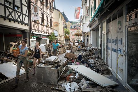 Die Altstadt von Bad Neuenahr-Ahrweiler wurde von den Wassermassen besonders schwer getroffen