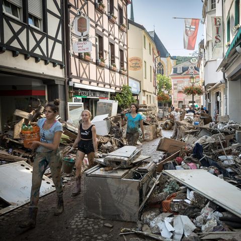 Die Altstadt von Bad Neuenahr-Ahrweiler wurde von den Wassermassen besonders schwer getroffen