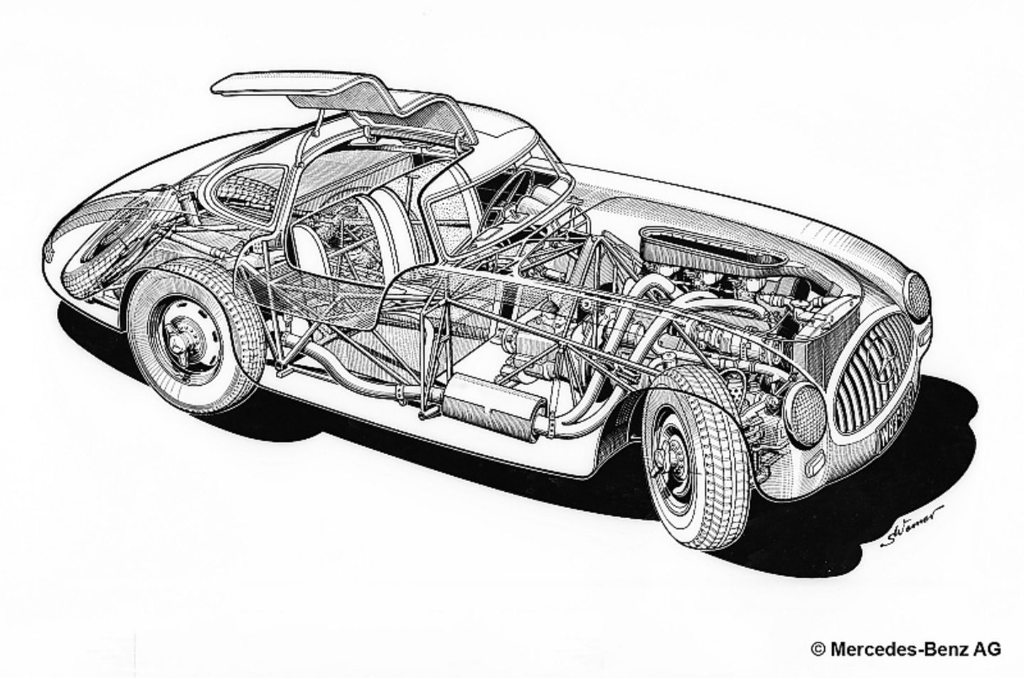 Mercedes 300 SL W194 No.5